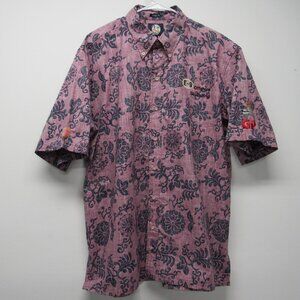 Reyn Spooner Hawaiian Inside Out Print E-9 Offshore Ski Racing Classic Shirt XL